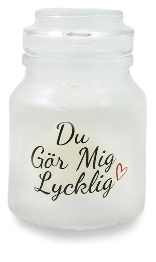 Du gör mig lycklig - Budskapsljus